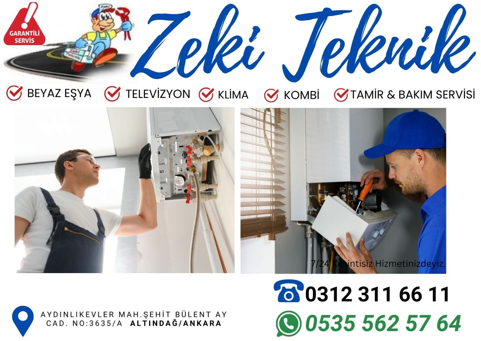 Aydınlıkevler Kombi Servisi